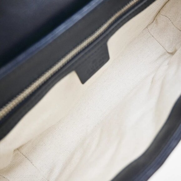 GUCCI GG Pattern Marmont Chain Shoulder Bag Canvas Leather Green SHW - Picture 13 of 16